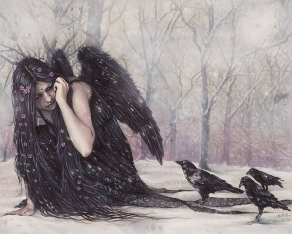 Женщина птица