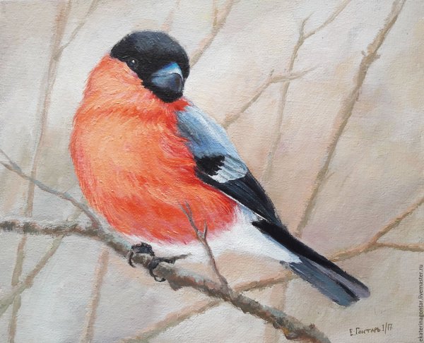 Снегири в живописи