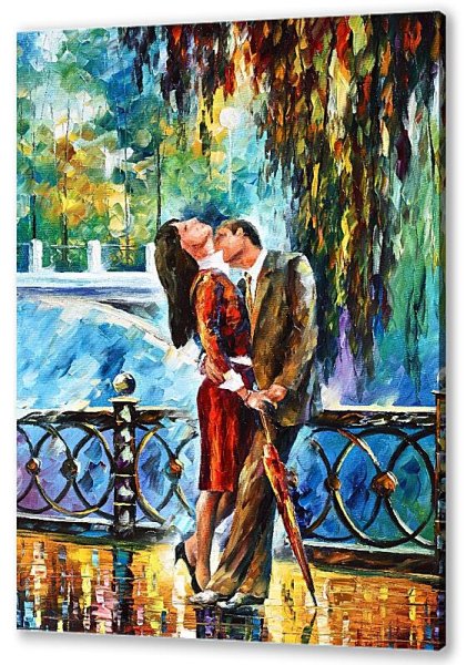 Художник Афремов Леонид поцелуй