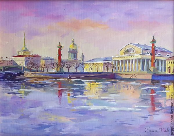 Стрелка Васильевского острова картина