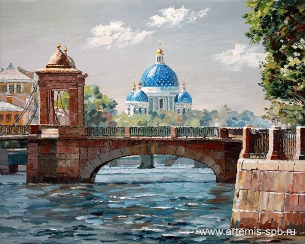 Картины Ломоносова мосты Санкт-Петербурга