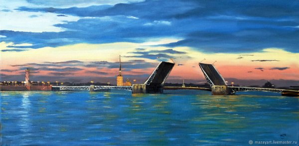 Питер Дворцовый мост картины