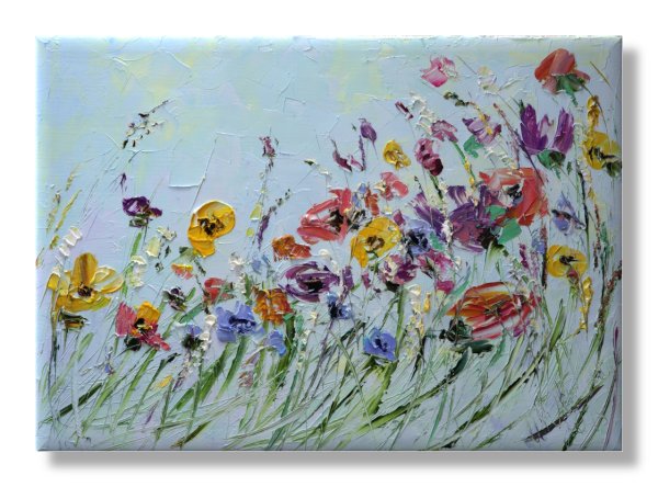 Цветы мастихином