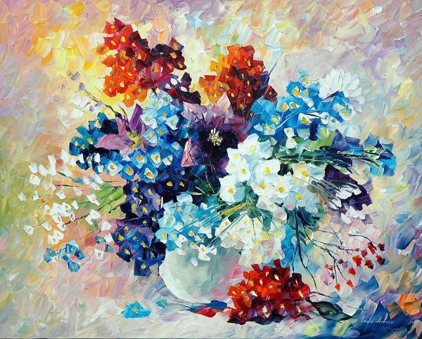 Леонид Афремов живопись цветы