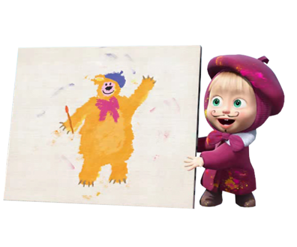 Маша и медведь художник