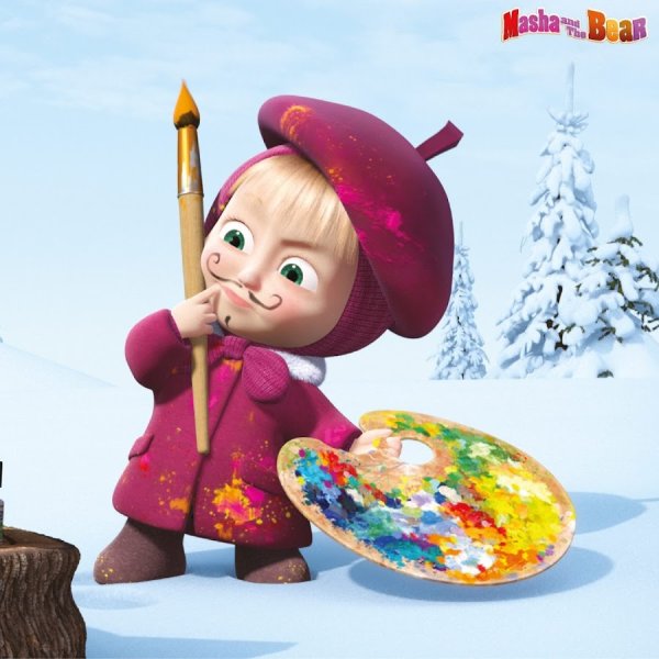 Маша и медведь художник