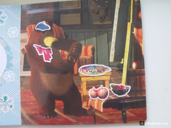 Маша и медведь. Картина маслом