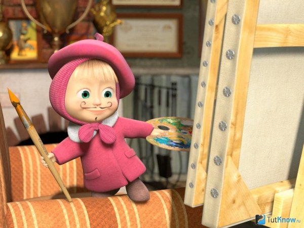 Маша и медведь 27 серия картина маслом