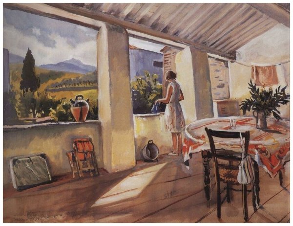 Терраса в коллиуре. Зинаида Евгеньевна Серебрякова