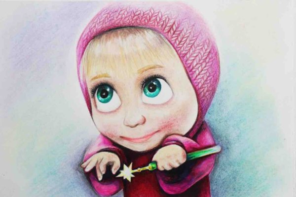 Маша рисовать карандашом