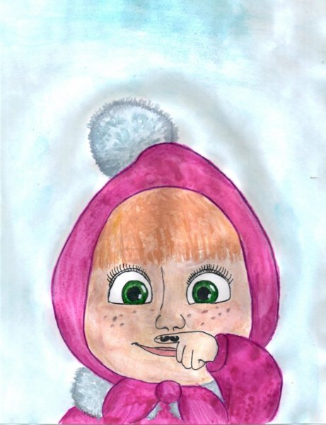 Маша и медведь рисунок