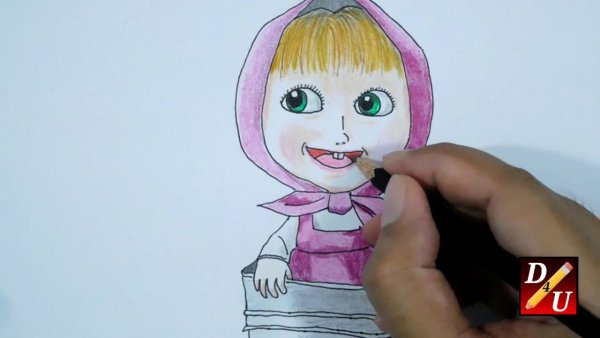 Маша рисунок карандашом