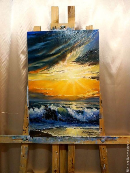 Пейзаж акрилом