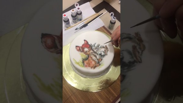 Перенос рисунка на торт