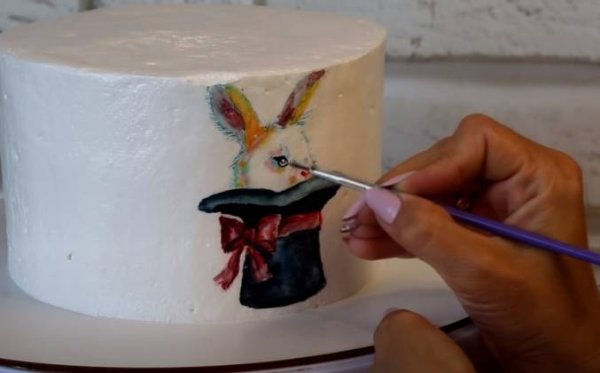 Рисунок по крем Чизу на месте