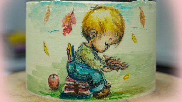 Рисование кремом