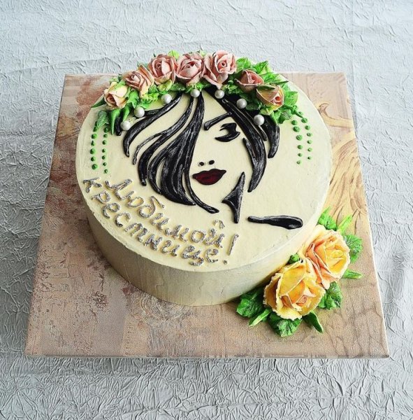 Торт с изображением лица