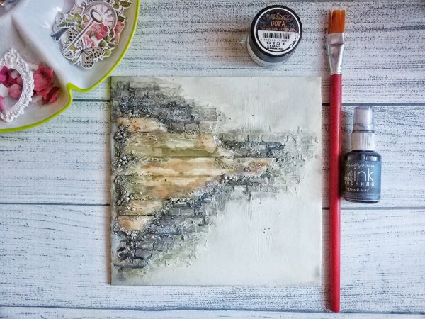 Нанесение текстурной пасты