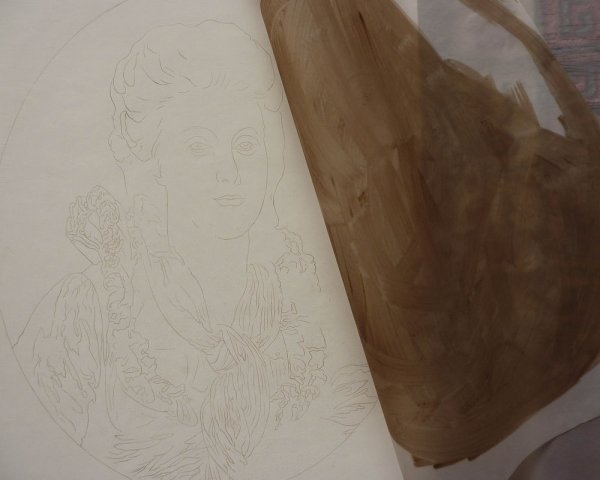 Перенос рисунка на холст