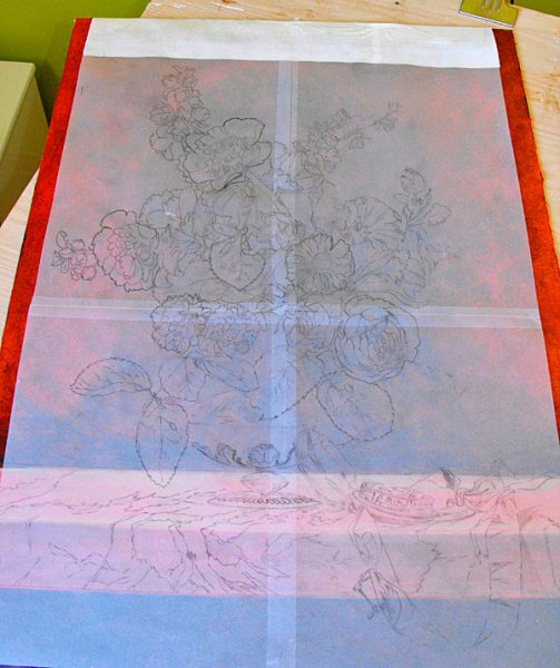 Рисование через копировальную бумагу