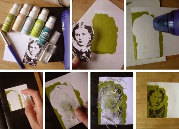 Перенос изображения с бумаги на холст