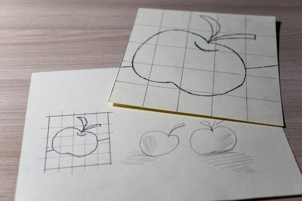 Перенести рисунок на холст