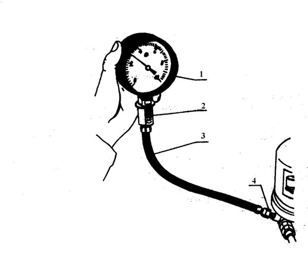 Измерение давления масла д240