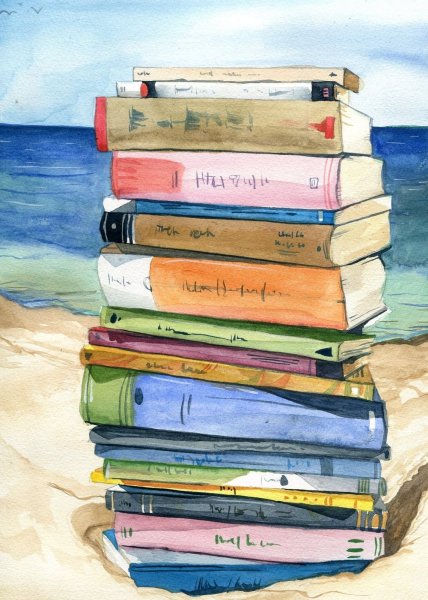 Книги акварель