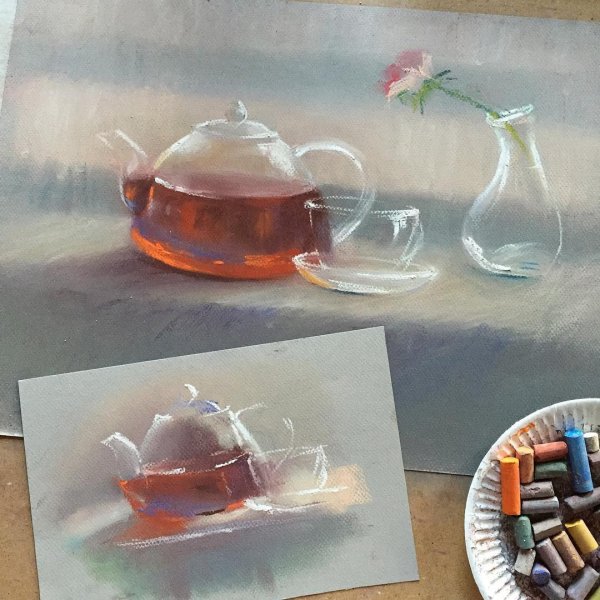 Картины Ольги Абрамовой сухой пастелью