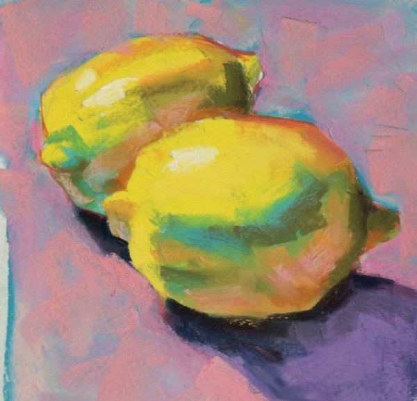 Натюрморт масляной пастелью