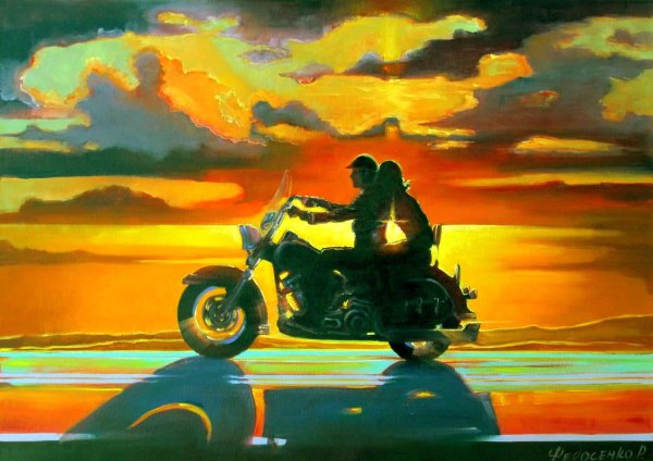 Мотоциклы Харлей Дэвидсон картины