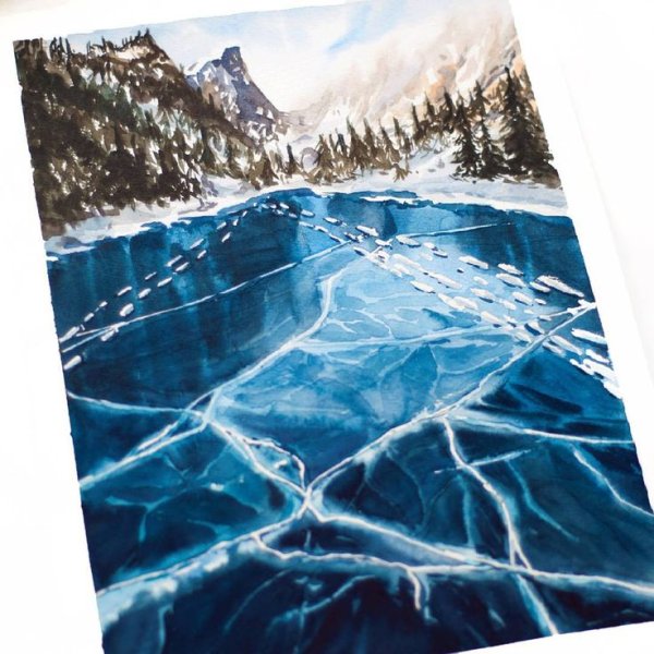 Лед акварелью