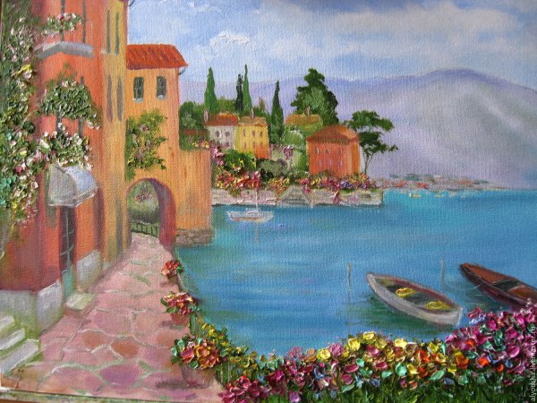 Живопись Италия Равелло пейзажи картины