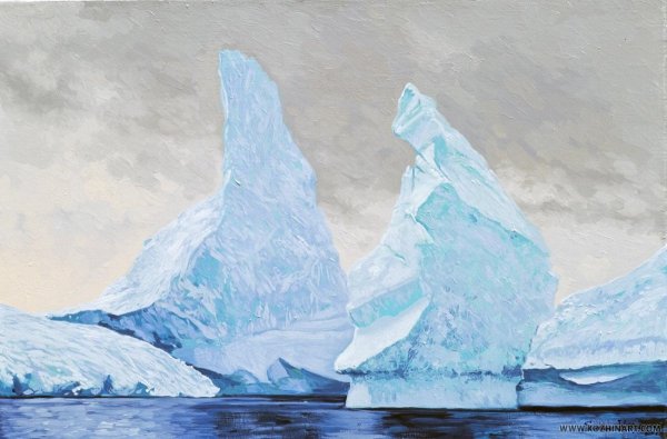 Картина ледяные горы