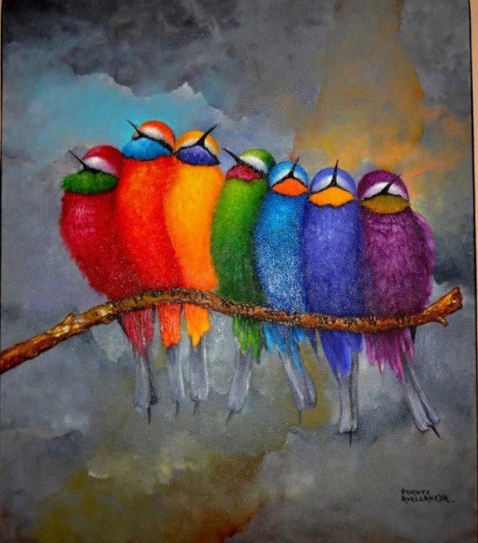 Радужные картины