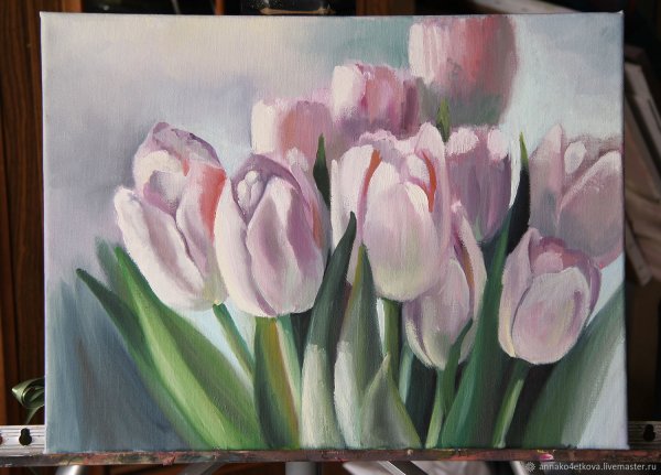 Тюльпаны маслом