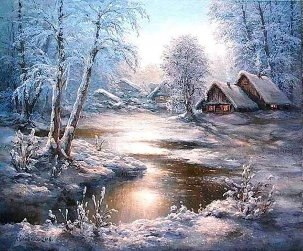 Михаил Сатаров зимний пейзаж