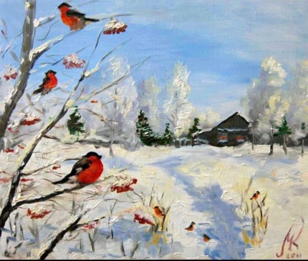 Зимние пейзажи известных художников