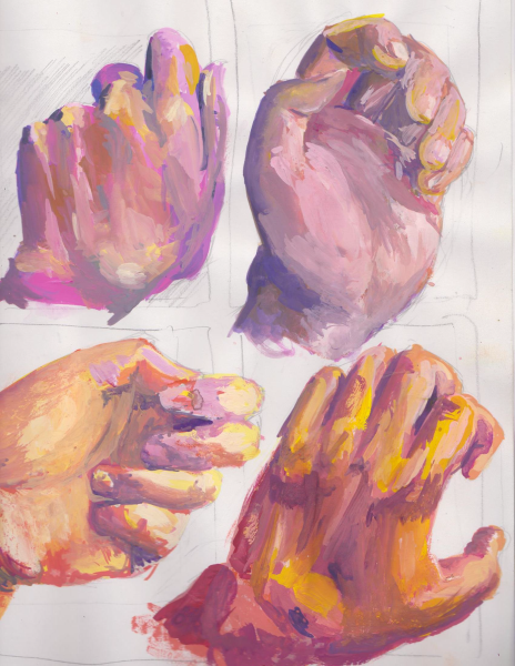 Этюд кистей рук