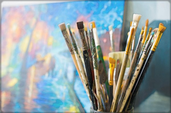 Кисти и краски