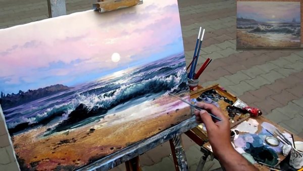 Рисование маслом мастер класс