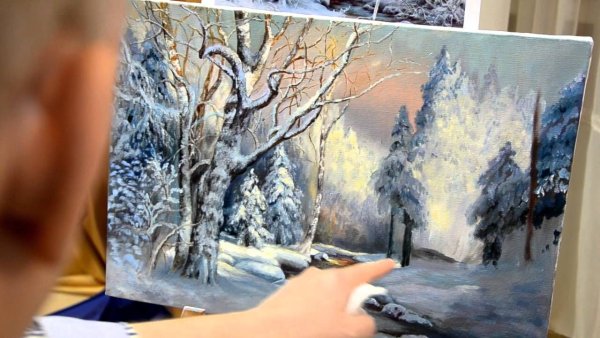 Александр Южаков зимний пейзаж