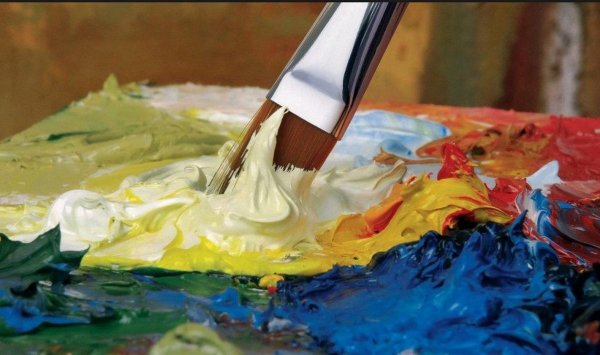 Написание картины маслом