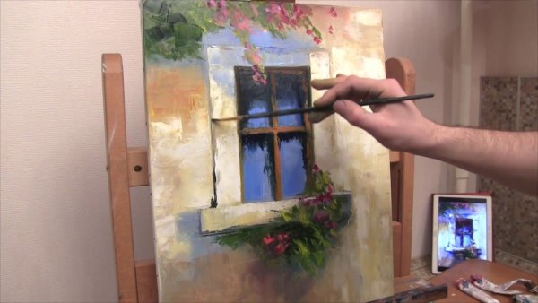 Александр Южаков картина маслом окно