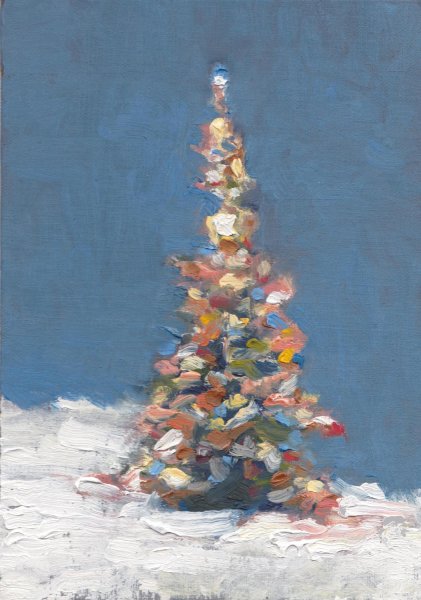 Зимние сюжеты акварелью