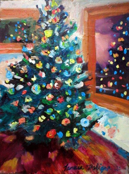 Новогодняя елка картина