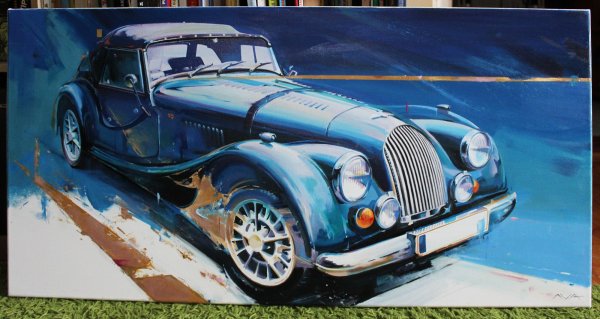 Ретро автомобили в живописи