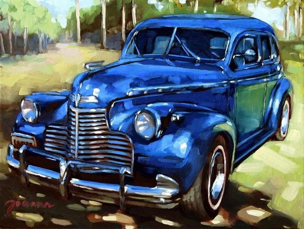 Живопись старинных автомобилей