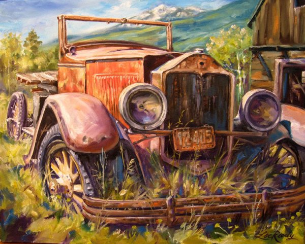 Картина ретро автомобиль