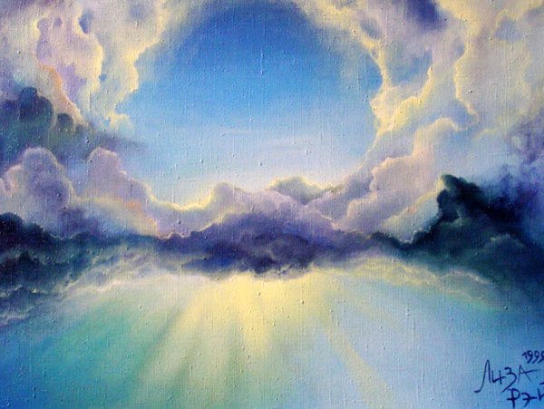 Рисование облаков маслом